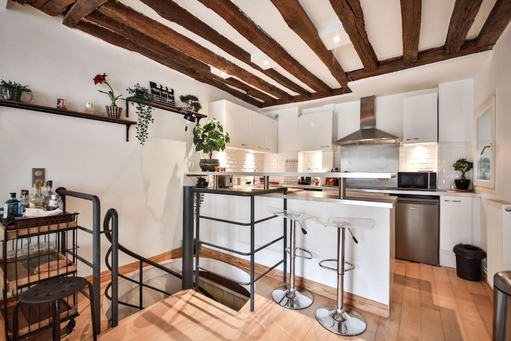 Typical Parisian Duplex#4Pers#Le Marais Διαμέρισμα Εξωτερικό φωτογραφία